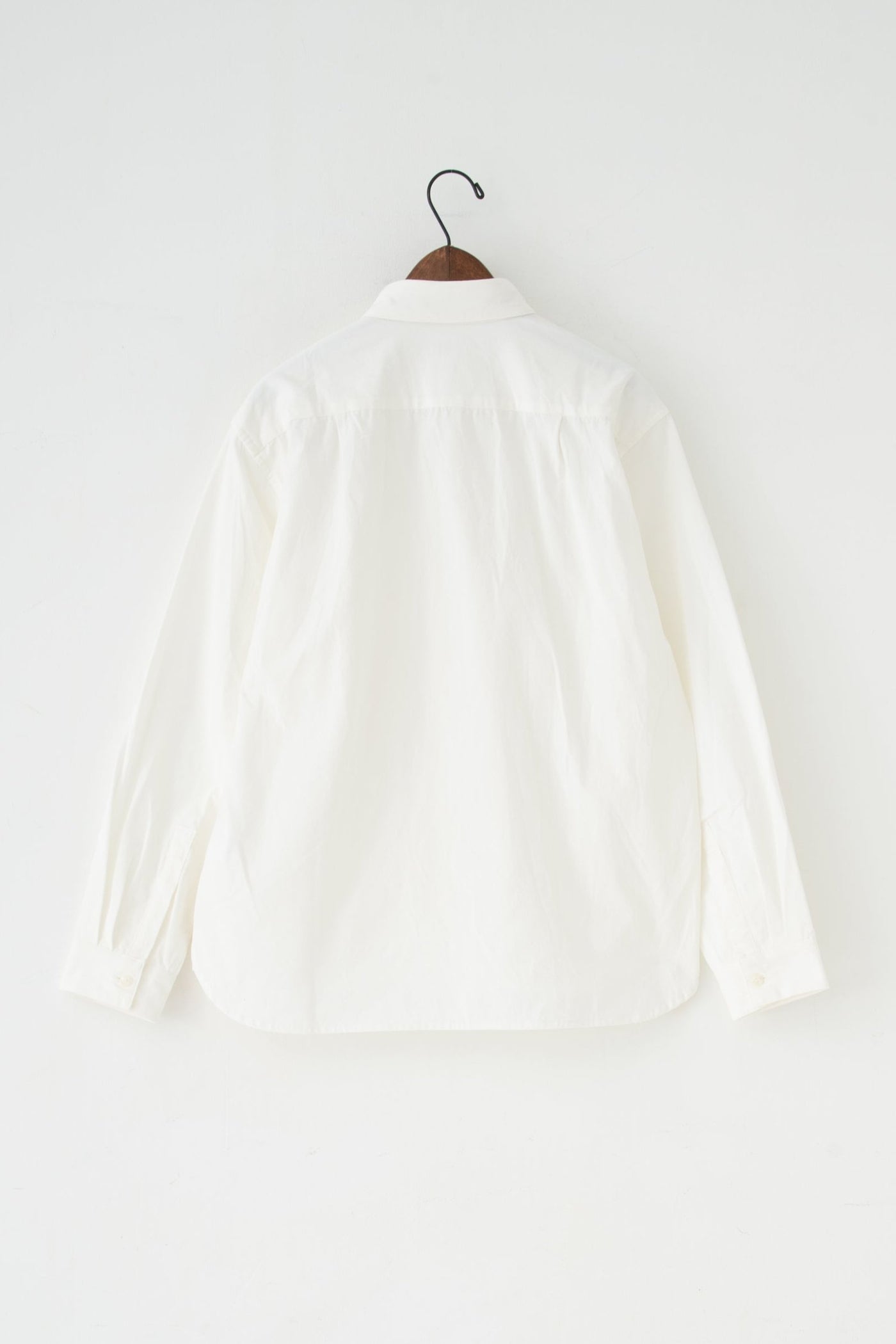 square collar over shirt