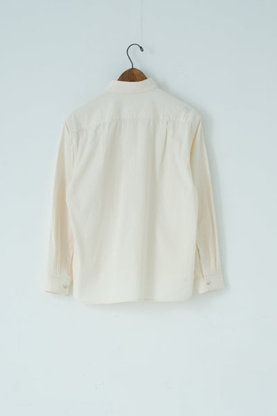 square collar over shirt