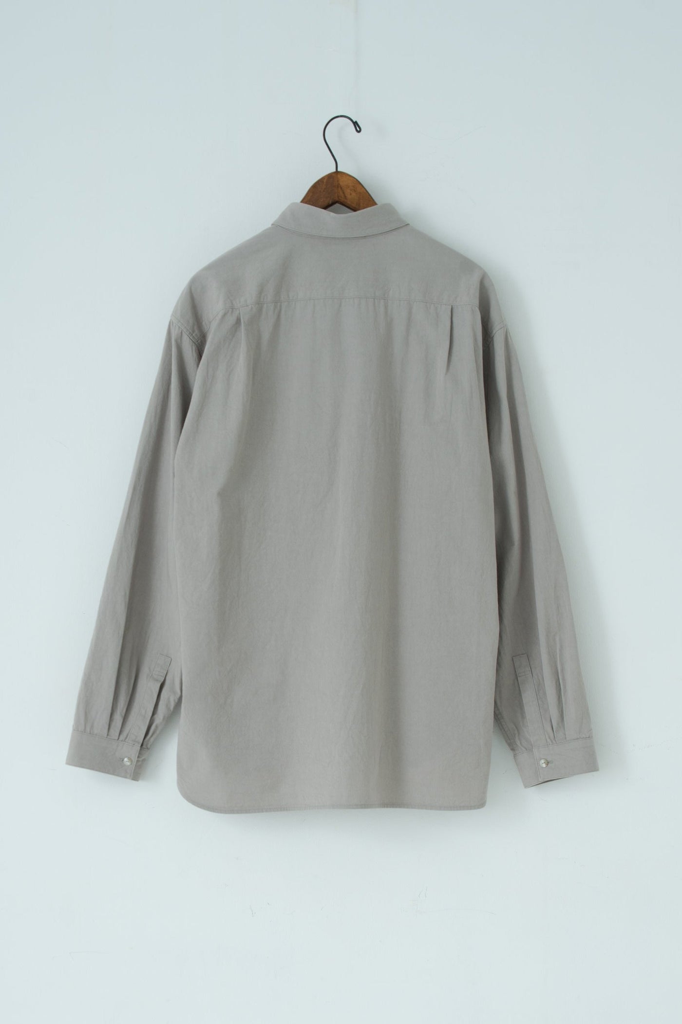 square collar over shirt