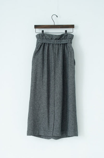 cotton tweed wrap skirt