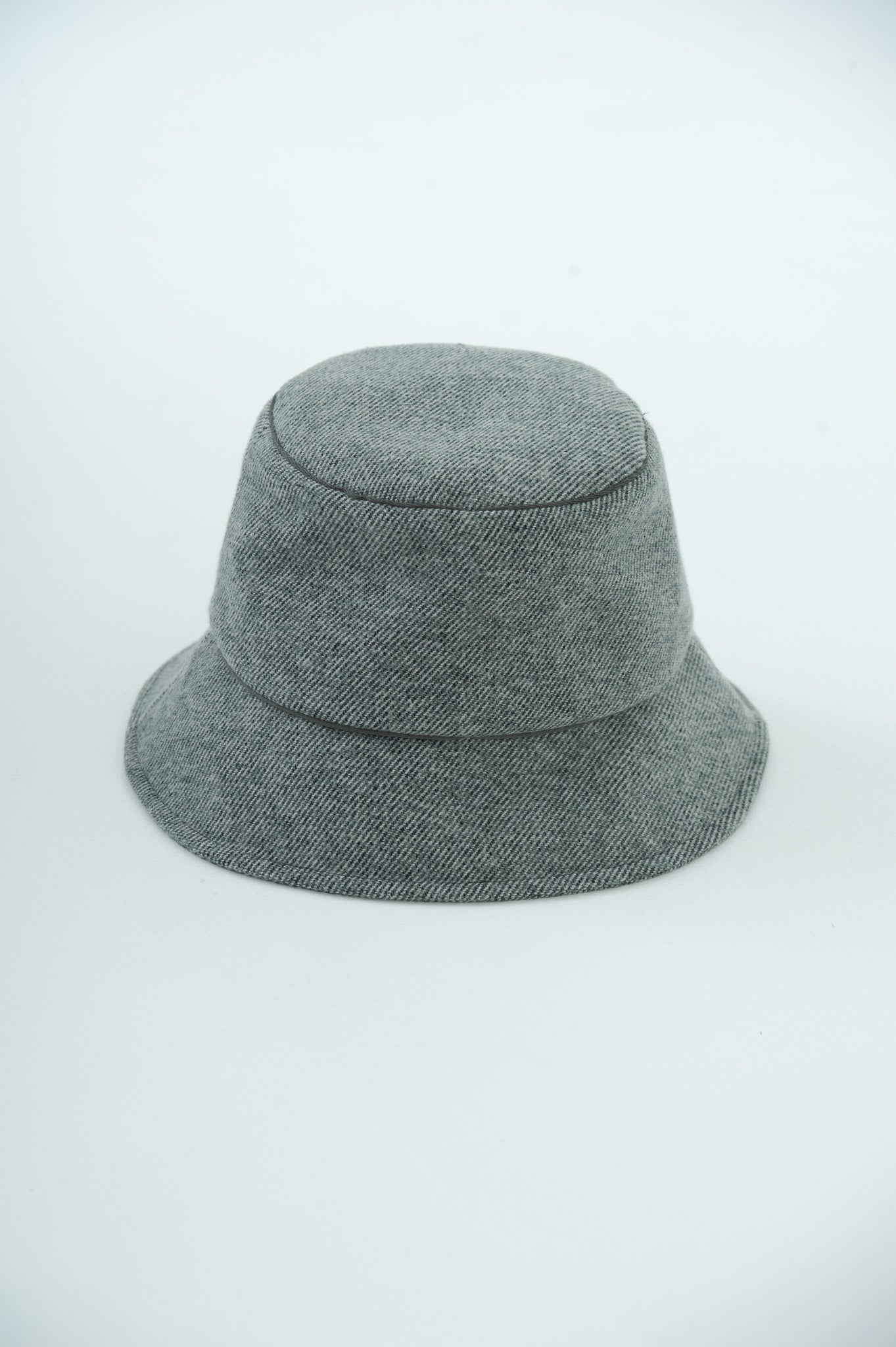 cotton tweed hat sky gray