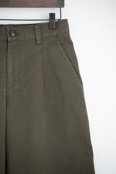 vintage satin 4/5 wide pants