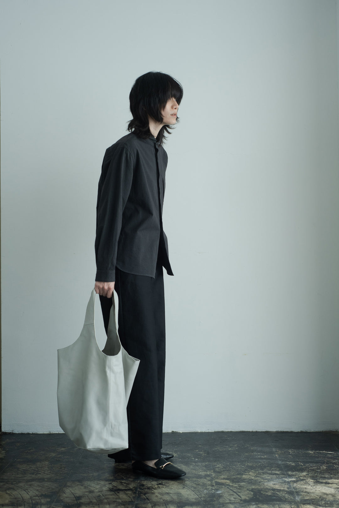 【美品】 RYU leather huge bag トートバッグ 肩掛け 牛革 RYU 