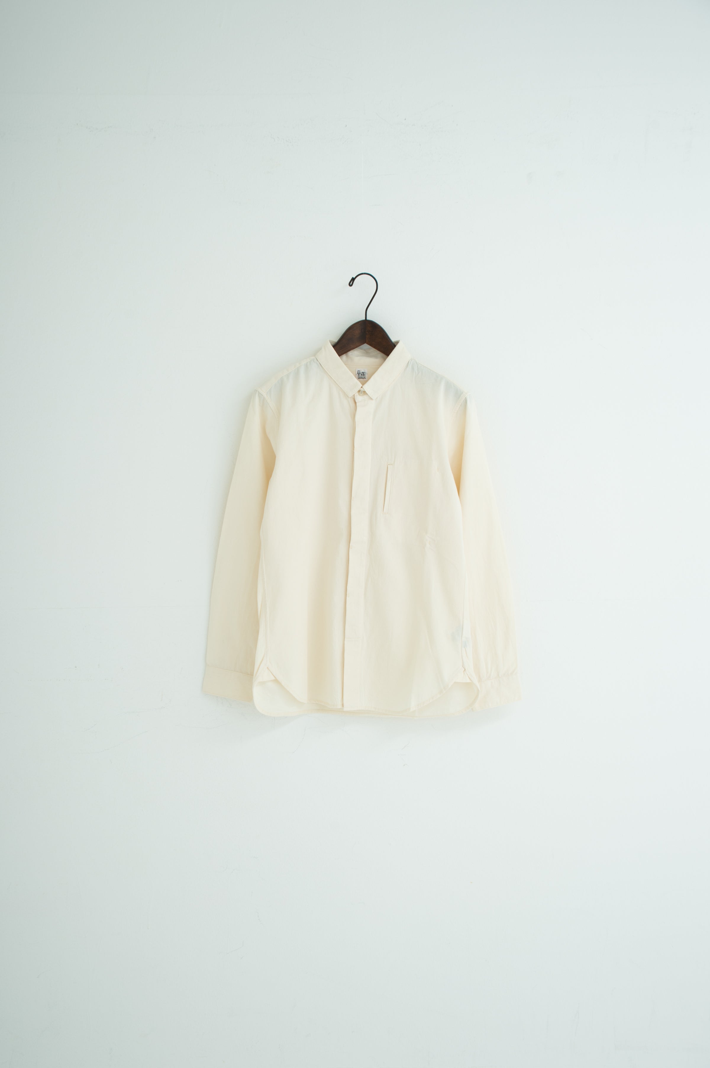 square collar shirt Ivory