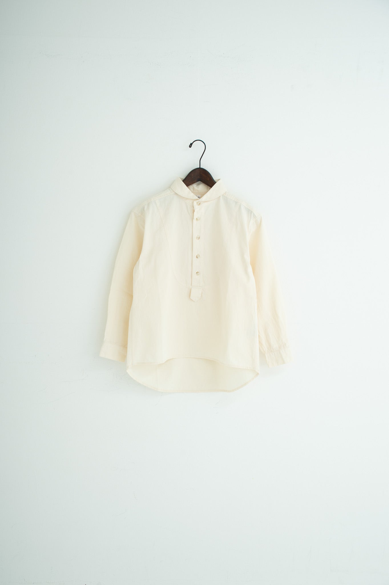 r309 shawl collar bosom shirt Ivory