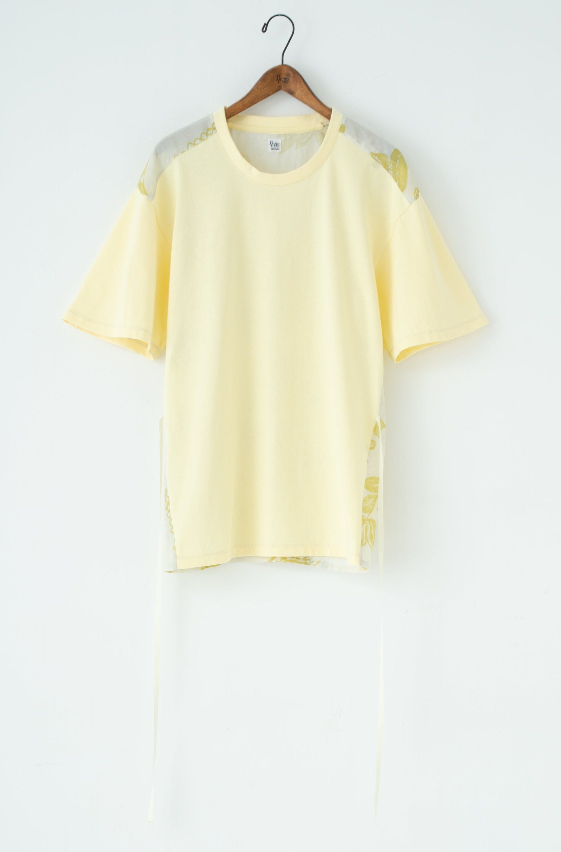 Kazakh docking pullover shirt butter × lemon