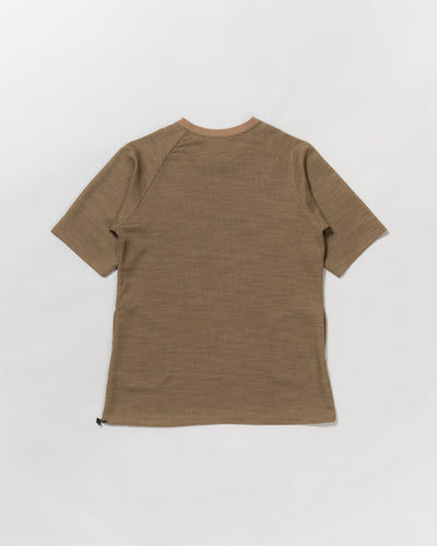 dry slub twill poncho shirt