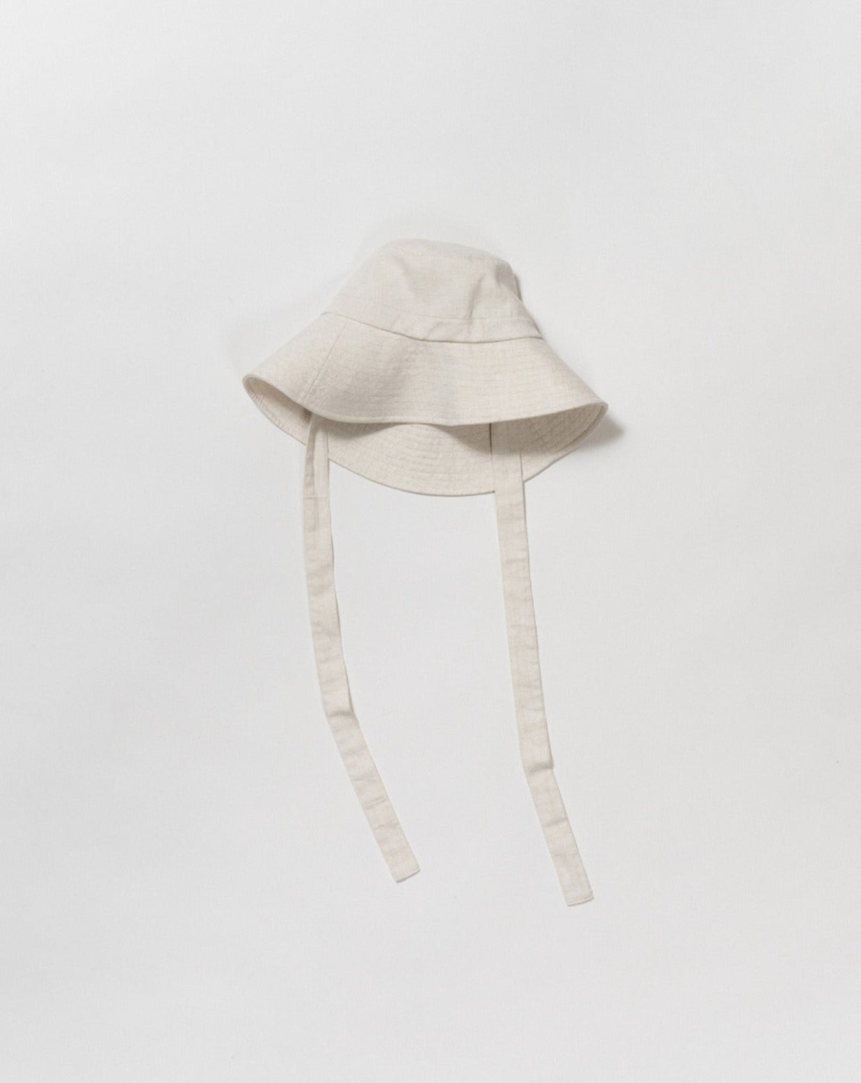 cotton linen wide brim hat natural